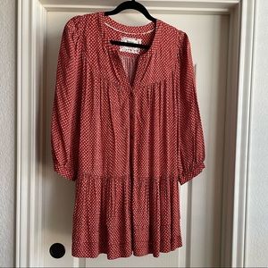 Anthropologie Holding Horse Burnt Orange Tunic sz M